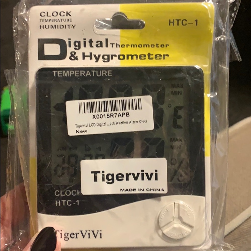 Digital weather and alarm clock